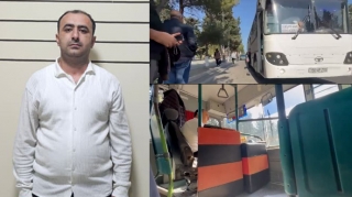 Sumqayıtda narkotik qəbul edərək avtobus sürən şəxs həbs olundu - 2 il, 30 gün - VİDEO 