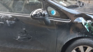 Səhər yeməyi taksi sürücüsünə baha başa gəldi: Bakının mərkəzində qəza - FOTO 