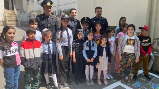 “Yol hərəkəti qaydaları və mən” adlı rəsm müsabiqəsi keçirildi  - FOTO