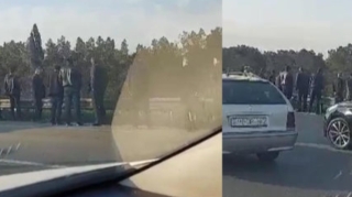 На дороге Баку - Сумгайыт произошло ДТП - ВИДЕО 