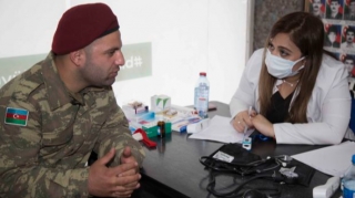Şəhid ailələri və Qarabağ qaziləri vaksinasiya edildi  - FOTO