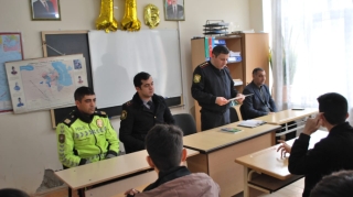 Saatlıda yol hərəkəti qaydaları ilə bağlı maarifləndirici görüş keçirilib  - FOTO