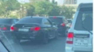 Bakıda "BMW" ilə "zmeyka" edən sürücü avtoxuliqanlıq etdi  - VİDEO