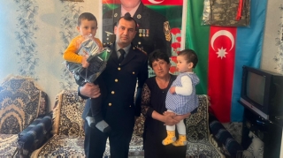 Şəhid övladları ziyarət olunub  - FOTO