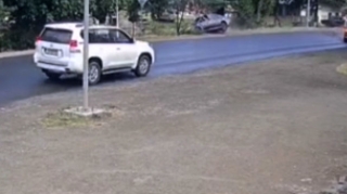 Lənkəranda avtomobillər toqquşdu  - VİDEO