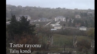Tərtərin işğaldan azad olunan Talış kəndinin görüntüləri  - VİDEO