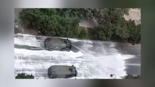 Sumqayıtda küçələr dezinfeksiya olunur  - VİDEO