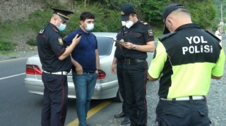 Qaxa istirahətə gedən 9 nəfər cərimələndi  - FOTO