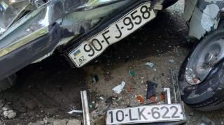 Ağdamda iki "07" toqquşdu; dörd nəfər xəsarət aldı - FOTOLAR 
