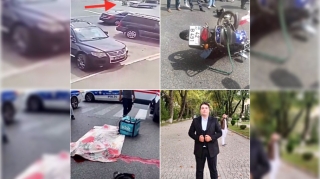 Ölən moped sürücüsünün “Ford Transit”lə toqquşma anı anbaan kameraya düşdü  - VİDEO