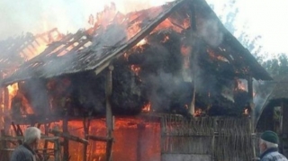 В Загатальском районе сгорели 20 тонн тюков сена