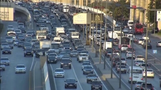 Hazırda paytaxtın bəzi küçə və prospektlərdə sıxlıq var - FOTO