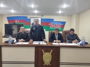 Şirvan şəhər polis söbəsində seminar keçirilib  - FOTO