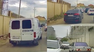 Tıxacda əks yola çıxan sürücülər vəziyyəti çıxılmaz həddə çatdırdı   - VİDEO