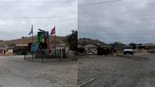 Şəhidin xatirə lövhəsinin ətrafı bərbad vəziyyətdədir   - VİDEO