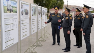 Zakir Həsənov Rabitə qoşunlarının hərbi hissəsində olub - FOTO 