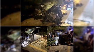 Ağır qəza: “Mercedes” “KIA”ya çırpıldı, sürücülərdən biri öldü