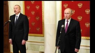 İlham Əliyev və Vladimir Putin mətbuata bəyanatlarla çıxış ediblər 