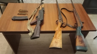 Polis qanunsuz saxlanılan silah-sursatı aşkarladı 