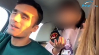 Bütün qaydaları eyni anda pozan sürücü övladını da təhlükəyə atıb “TikTok” çəkir - VİDEO  