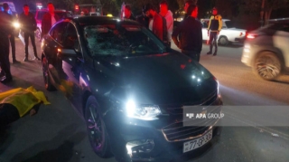 Gəncədə avtomobil piyadanı vuraraq öldürüb   - FOTO