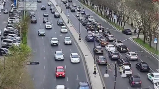 Bakının bir sıra yollarında tıxac yaranıb 