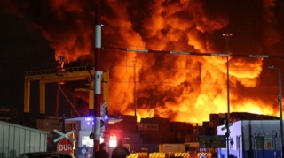 İsgəndərun limanında baş verən yanğın söndürüldü  - FOTO - VİDEO
