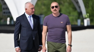 Prezident Laçında “Həkəriçay” su anbarının təməlini qoydu - FOTOLAR 