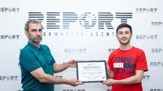 Report Media Məktəbini bitirən məzunlara sertifikatlar təqdim edilib