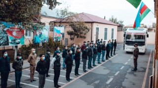 Çağırışçıların müddətli həqiqi hərbi xidmətə yola salınmasına başlanılıb