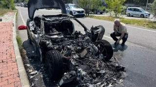 Klub prezidentinin oğlunun 1 milyonluq maşını yandı – ANBAAN VİDEO 