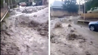 Göygöldən sel keçib, yol infrastrukturuna ciddi ziyan dəyib - VİDEO 