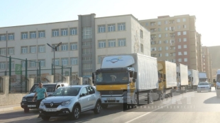 Laçın şəhərinə növbəti köç yola düşdü  - FOTO