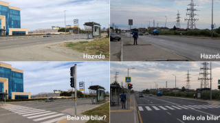Şəhərətrafı yollarda diqqət çəkən piyada problemi – FOTO 