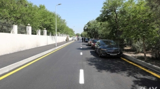 Bakının İsa bulağı küçəsinin təmiri yekunlaşıb  - FOTO