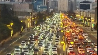 Bakının bu yollarında tıxac var - SİYAHI 