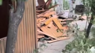 "Şəki"  restoranının yanındakı "Xal-Xal" da sökülür - FOTOLAR 