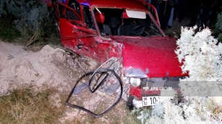 Sabirabadda iki "VAZ" toqquşdu: 7 nəfər xəsarət aldı   - FOTO