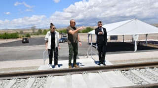 Horadiz-Ağbənd dəmir yolu xəttinin Soltanlı stansiyasının təməli qoyulub   - FOTO