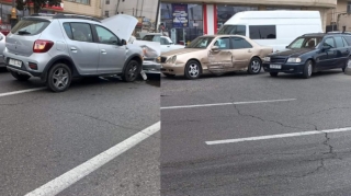 Bakıda ağır zəncirvari qəza baş verdi - Xəsarət alan var - VİDEO 