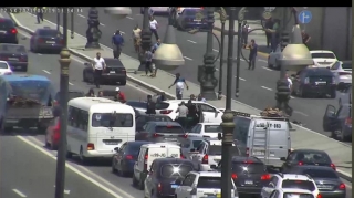 Heydər Əliyev prospektində qəza baş verib, sıxlıq yaranıb  - FOTO