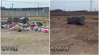 Yaşayış massivində üfunət yayan zibillik ərazi təmizləndi - RƏSMİ   - FOTO - YENİLƏNİB