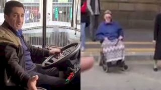 Bakıda pandusu açmayan sürücü işdən çıxarıldı - VİDEO  