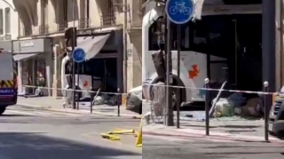 Parisdə mikroavtobus geyim mağazasına çırpıldı: Çox sayda yaralı var   - VİDEO