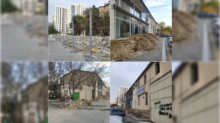 Geniş ərazidə söküntü işləri aparılır - Park salınacaq - İDDİA  - FOTO