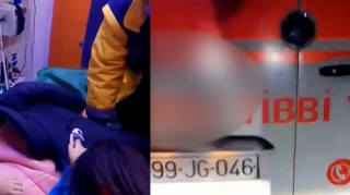 Təcili yardım ağır xəstə azyaşlını yolda düşürüb getdi, köməyə yol polisləri gəldi - VİDEO 