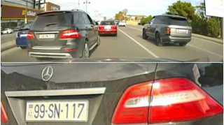 В Баку женщина-водитель дважды нарушила правила – 99-SN-117 – ВИДЕО 
