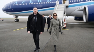 Prezidentlə xanımı İsveçrədədir - FOTOLAR 