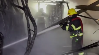 "Dərnəgül”  taxta bazarında yanğın baş verdi - VİDEO