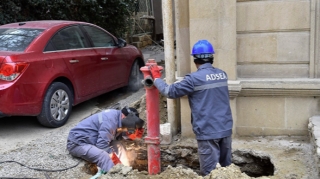 Bu küçədə 370 metr su xətti yenisi ilə əvəzləndi - FOTO - VİDEO